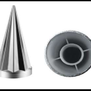 CAPUCHON CROMADO PLASTICO ALTO 12CM ROSCA PIEZA