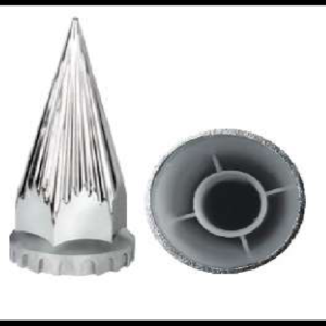 CAPUCHON CROMADO PLASTICO ALTO 12CM ROSCA PIEZA