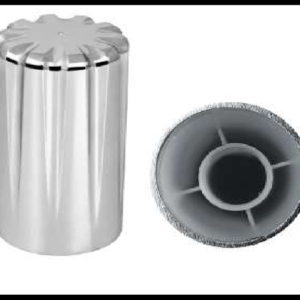 CAPUCHON CROMADO PLASTICO ALTO 10CM ROSCA PIEZA