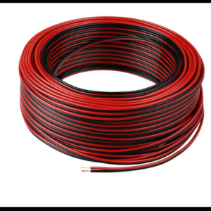 CABLE BOCINA 22 AWG ROJO / NEGRO ROLLO 50 METROS