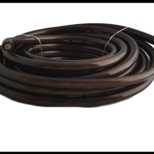 CABLE BATERIA / AMPLIFICADOR 0 GA NEGRO ROLLO 25 METROS