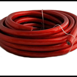 CABLE BATERIA / AMPLIFICADOR 2 GA ROJO ROLLO 25 METROS