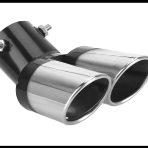 PUNTA DE ESCAPE DOBLE UNIVERSAL METALICA CROMADA PIEZA