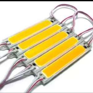 MODULO LED COB 2W RECTANGULAR AMBAR 12V PAQUETE 20 PIEZAS