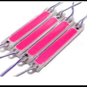MODULO LED COB 2W RECTANGULAR ROSA 12V PAQUETE 20 PIEZAS