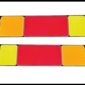 CALAVERA UNIVERSAL LED COB  3 COLORES BLANCO/ ROJO/ AMBAR 12V PAR MEDIDA: 27.9 X 6.9 CM