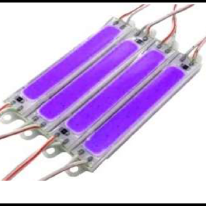 MODULO LED COB 2W RECTANGULAR MORADO 12V PAQUETE 20 PIEZAS