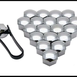 CUBRE PIJAS CROMADO PLASTICO 17MM SET 20 PIEZAS