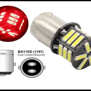 FOCO 1157 21 HIPER LED ROJO CANBUS CON ESTROBO 12V PIEZA