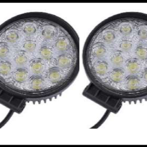 FARO NIEBLA 14 LED REDONDO SLIM C/ESTROBO 12-24V JUEGO