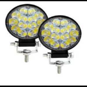 FARO NIEBLA 14 LED 42W MINI SLIM C/ESTROBO 12-24V JUEGO MEDIDA 8.5CM