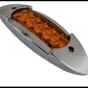 PLAFON 12 LED AMBAR 2 FUNCIONES FIJA Y ESTROBO 12-24V PIEZA