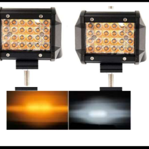 FARO DE NIEBLA 72W 24 LED 5 FUNCIONES (BLANCO, AMBAR, ESTROBO BLANCO, ESTROBO AMBAR, ESTROBO BICOLOR) 12-24V JUEGO