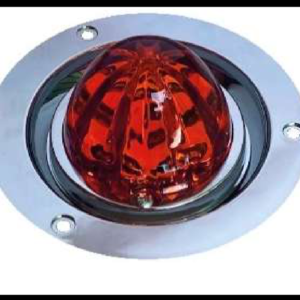 PLAFON REDONDO PICO 4" ROJO TIPO LASER 3 FUNCIONES ALTA, BAJA Y ESTROBO 12-24V PIEZA