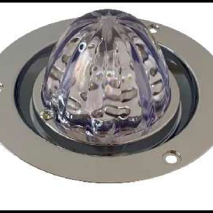 PLAFON REDONDO PICO 4" BLANCO TIPO LASER 3 FUNCIONES ALTA, BAJA Y ESTROBO 12-24V PIEZA