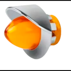 PLAFON DE PICO GEL CON VICERA CROMADA AMBAR 2 FUNCIONES FIJO Y ESTROBO 12-24V PAR