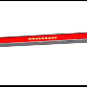 DIRECCIONAL LED GEL ROJO GRANDE 4 FUNCIONES ALTA, BAJA, FIJO Y ESTROBO 12-24V PIEZA MEDIDA: 44 X 2.8 X 2.2 CM