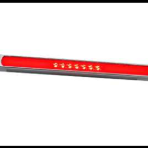 DIRECCIONAL LED GEL ROJO MEDIANA  4 FUNCIONES ALTA, BAJA, FIJO Y ESTROBO 12-24V PIEZA MEDIDA: 34 X 2.8 X 2.2 CM