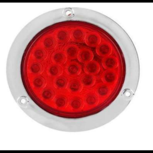 PLAFON REDONDO 4" ROJO 4 FUNCIONES ALTA, BAJA, ESTROBO Y MOVIMIENTO 12-24V PIEZA