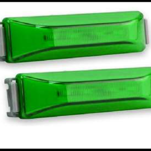 PLAFON LED GEL VERDE 4 FUNCIONES ARO ALTA, BAJA Y CENTRO FIJO Y ESTROBO 12-24V PAR