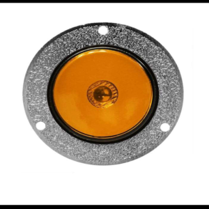 PLAFON GEL REDONDO 2" 1 LED AMBAR 2 FUNCIONES FIJO Y ESTROBO 12-24V PIEZA