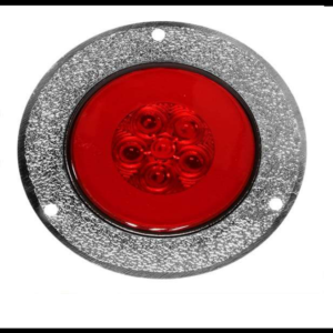 PLAFON GEL REDONDO 2.5" 6 LED ROJO 2 FUNCIONES FIJO Y ESTROBO 12-24V PIEZA