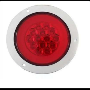 PLAFON GEL REDONDO 4" ROJO 4 FUNCIONES ARO GEL ALTA Y BAJA CENTRO FIJO Y ESTROBO 12-24V PIEZA
