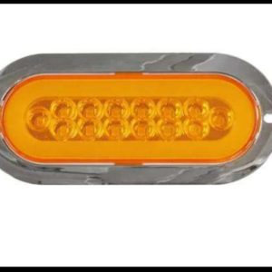 PLAFON GEL OVALADO AMBAR 4 FUNCIONES ARO GEL ALTA Y BAJA CENTRO FIJO Y ESTROBO 12-24V PIEZA
