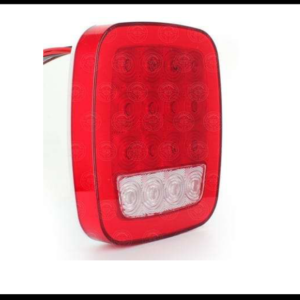 PLAFON TIPO JEEP 16 LED ROJO/BLANCO 6 FUNCIONES ARO DE GEL ALTA Y BAJA CENTRO ALTA, BAJA Y ESTROBO Y REVERSA 12-24V PIEZA