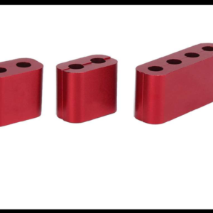 ORGANIZADOR DE CABLES DE BUJIA UNIVERSAL ALUMINIO ROJO JUEGO