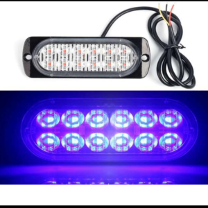 ESTROBO 12 LED 36W AZUL MULTIFUNCION 10-30V PIEZA