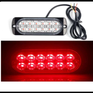 ESTROBO 12 LED 36W ROJO MULTIFUNCION  10-30V PIEZA