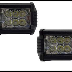 FARO NIEBLA 12 LED 36W LUZ BLANCA FIJA Y ESTROBO DRL ROJO/AZUL 12-24V PAR