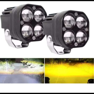 FARO NIEBLA 4 LUPAS 60W 3" BLANCO-AMBAR 12V JUEGO
