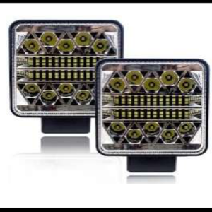 FARO NIEBLA 58 LED 78W CUADRADO C/ESTROBO 12-24V JUEGO