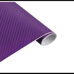 VINIL FIBRA DE CARBONO MORADA 3D ROLLO 1.52 X 28 METROS