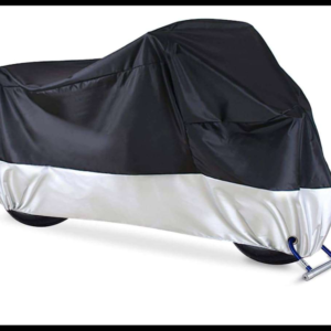 FUNDA PARA MOTOCICLETA TAMA?O M 200 X 90 X 100CM COLOR NEGRO-PLATA PIEZA