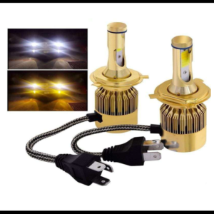 FOCO LED H1 C6S 2 LED BLANCO-AMBAR Y ESTROBO 3800lm 12-24V JUEGO