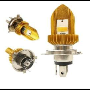 FOCO MOTOCICLETA H4 2 LED COB 24W BLANCO/AMBAR LUZ ALTA Y BAJA 12-85V PIEZA