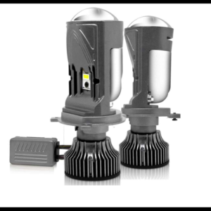 FOCO LED H4 BLANCO CON LUPA 12-24V JUEGO