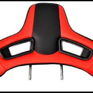 CABECERAS DE ASIENTO DEPORTIVO UNIVERSAL NEGRA/ROJA PIEZA