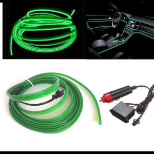 HILO DE NEON FLEXIBLE VERDE 2 METROS CONECTOR PARA ENCENDEDOR Y DRIVER 12V PIEZA