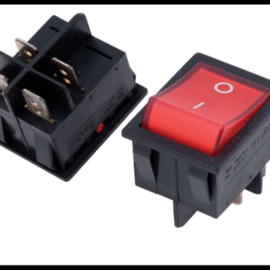 SWITCH 1 PASO ON/OFF 4 PUNTAS ROJO 12-24V PIEZA