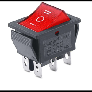 SWITCH 2 PASOS ON/OFF/ON 6 PUNTAS ROJO 12-24V PIEZA