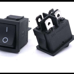 SWITCH 1 PASO ON/OFF 4 PUNTAS NEGRO 12-24V PIEZA