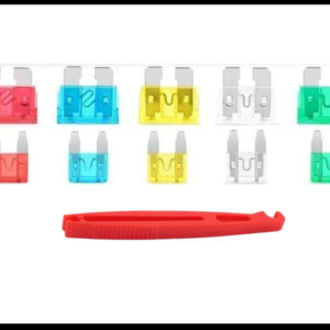 KIT DE FUSIBLES MEDIANOS + PEQUE?OS VARIOS AMPERES 10 PIEZAS
