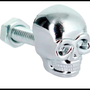 TORNILLO DECORATIVO METALICO CROMADO CALAVERA PIEZA