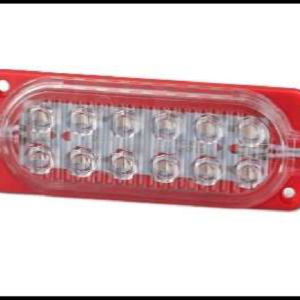 MODULO 12 LED CON LUPA ROJO 12V PAQUETE 10 PIEZAS