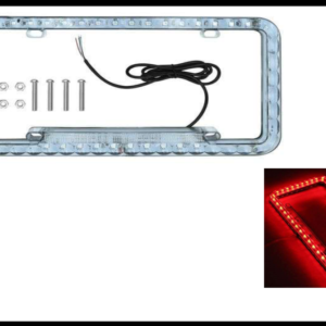 PORTA PLACA LUZ LED ROJO FIJO 12V PIEZA