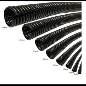 MANGUERA JUNTA CABLE 10MM PLASTICA NEGRA ROLLO 10 METROS